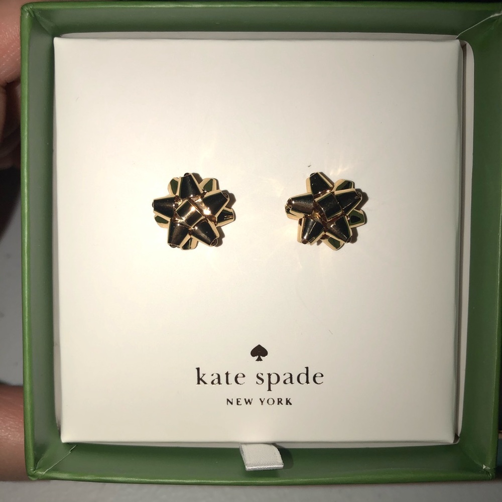 KATE SPADE ‘bourgeois bow' stud earrings NWT!! - Picture 4 of 6